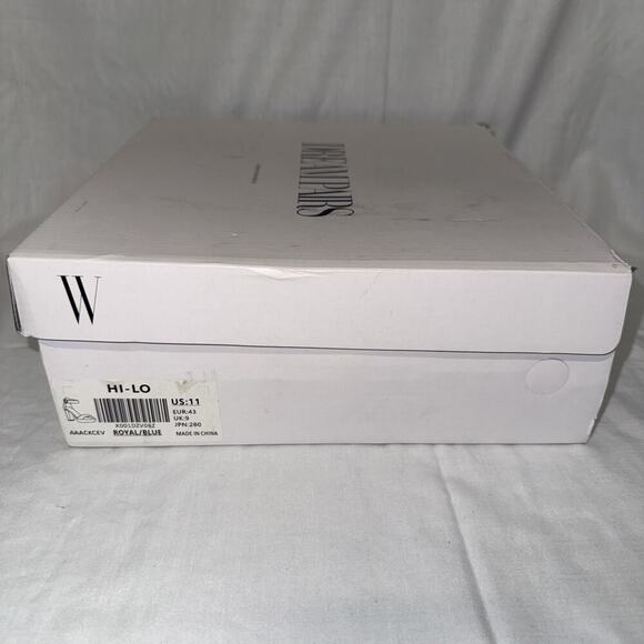 NEW! DREAM PAIRS Women's Hi-Lo Open Toe Dress Heels Pump Sandal Size 11, Blue - Picture 10 of 11